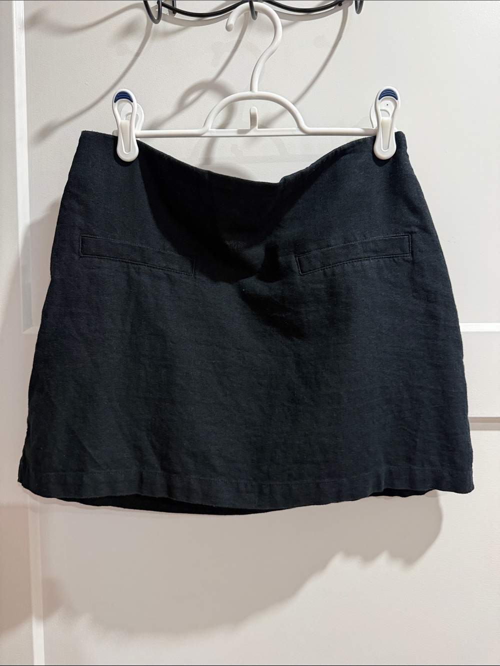 a new day Black Linen Mini Skirt